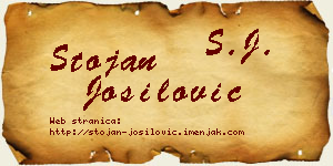 Stojan Jošilović vizit kartica